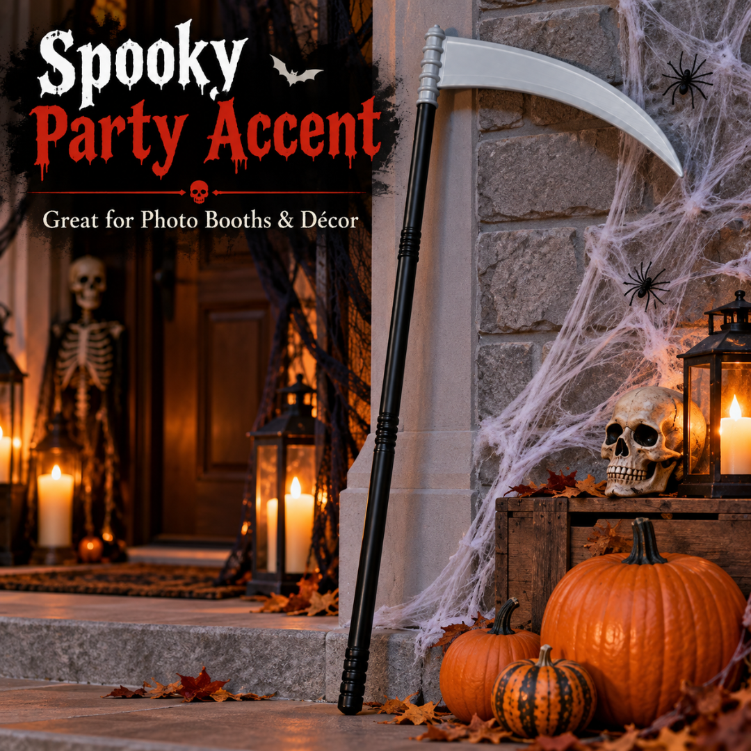 Dracula Axe Costume Prop – Grey & Black | Halloween Fancy Dress Accessory for Vampire, Horror & Spooky Theme Parties