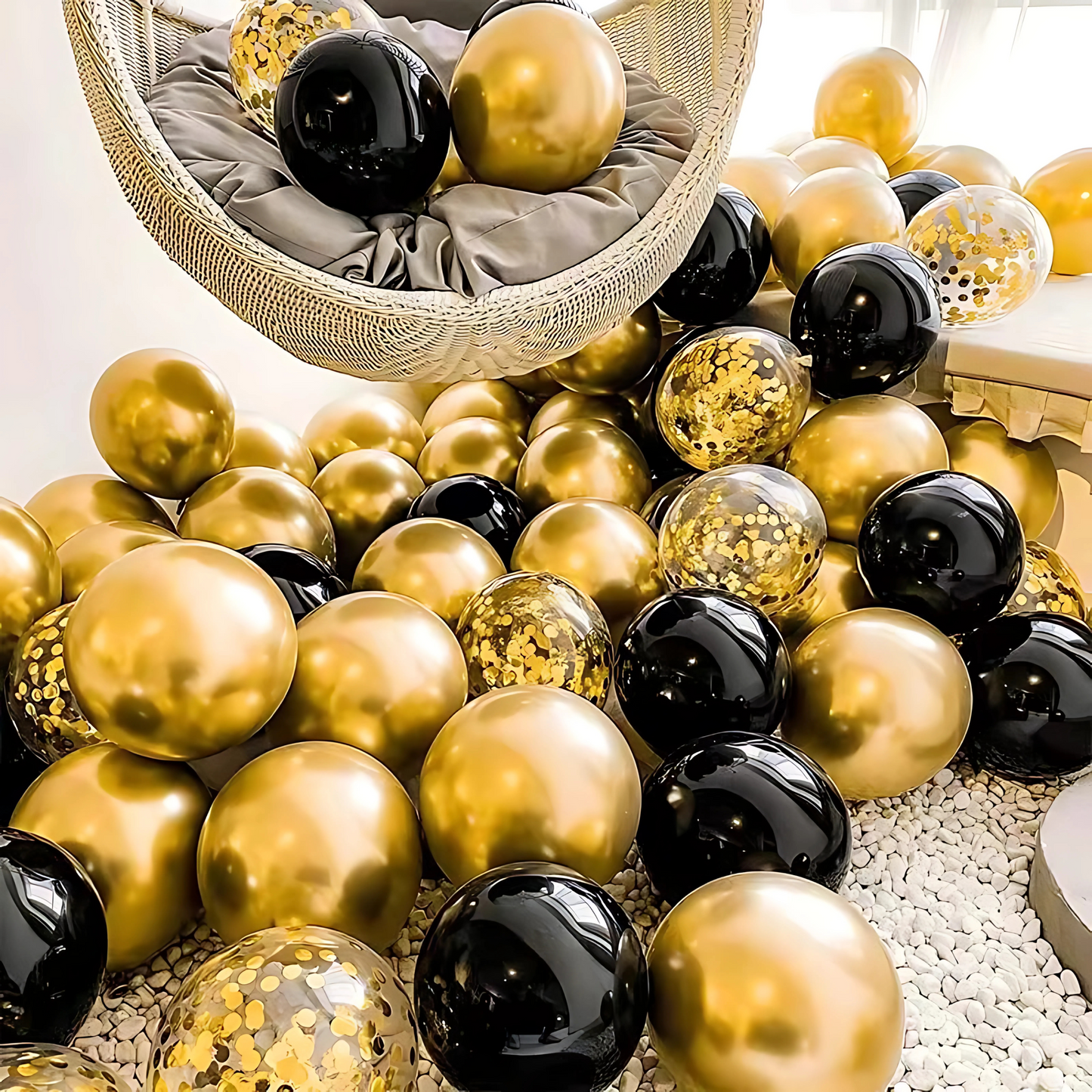 Gold Chrome Balloon - 10 inches - 50PC