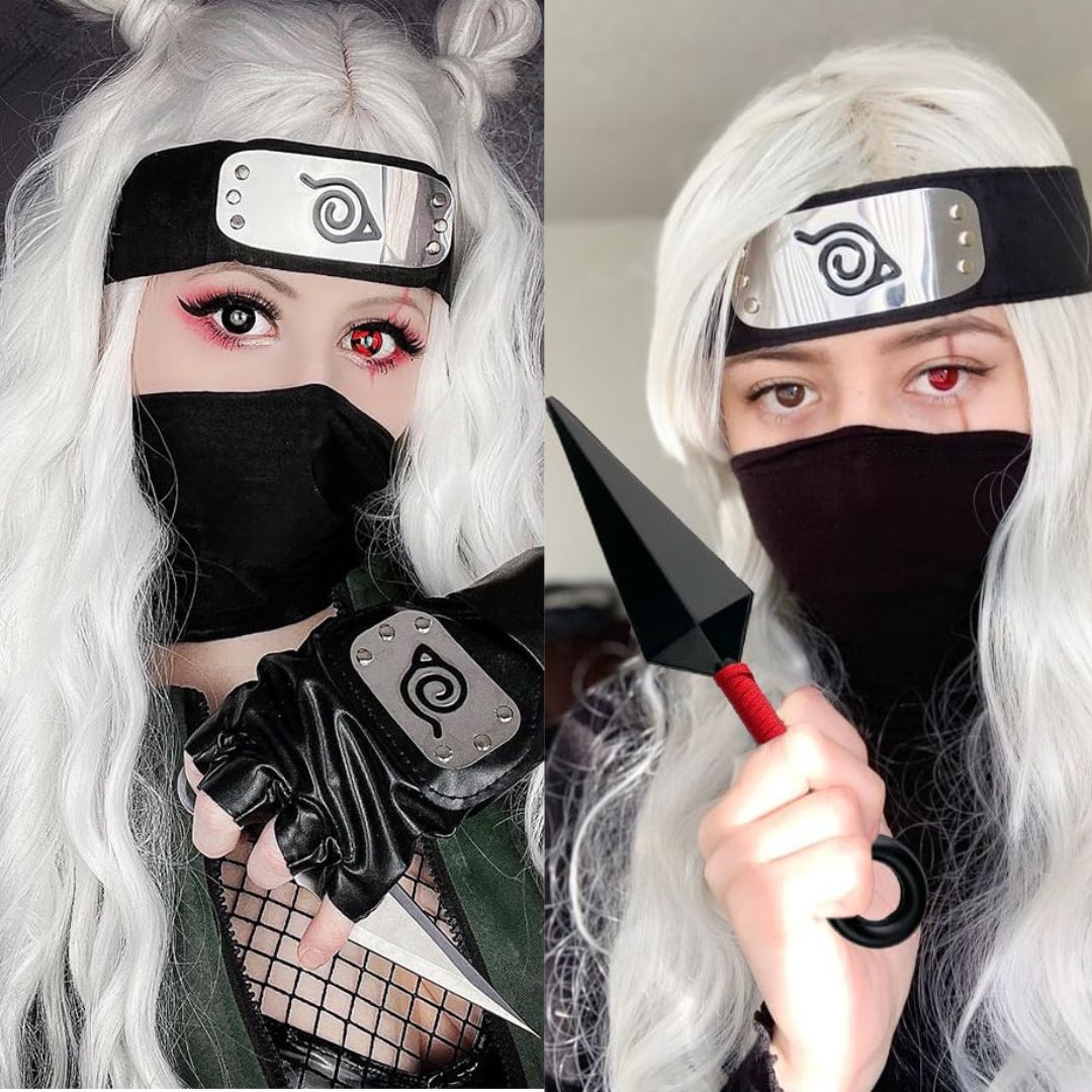 Kunai Knife Toy Weapon and Metal Headband Naruto Anime Set - 2PC