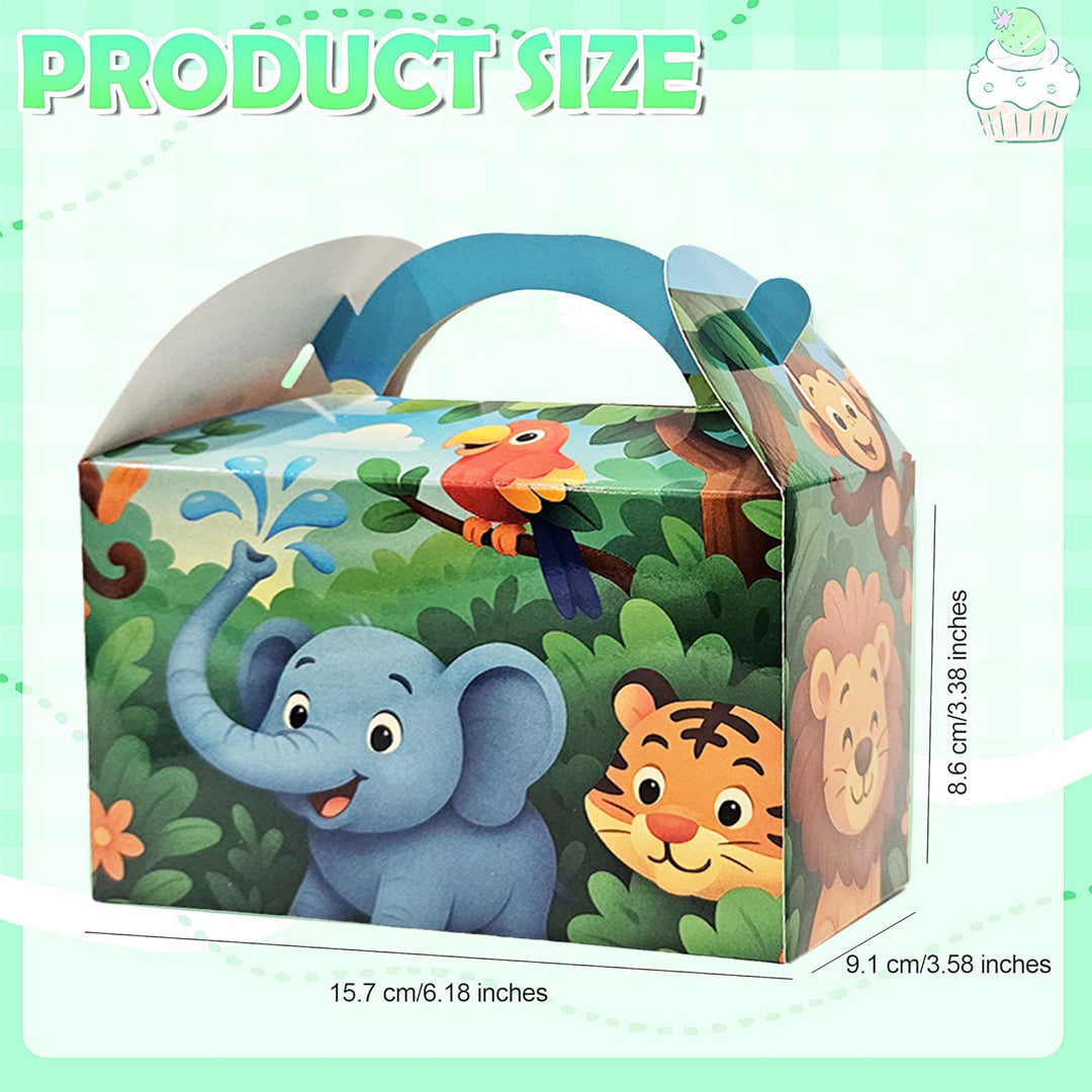 Jungle Theme Treat Box for Return Gift/ Party Favour - 10PC