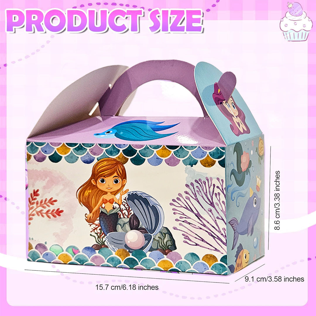 Mermaid Theme Treat Box for Return Gift/ Party Favour - 10PC