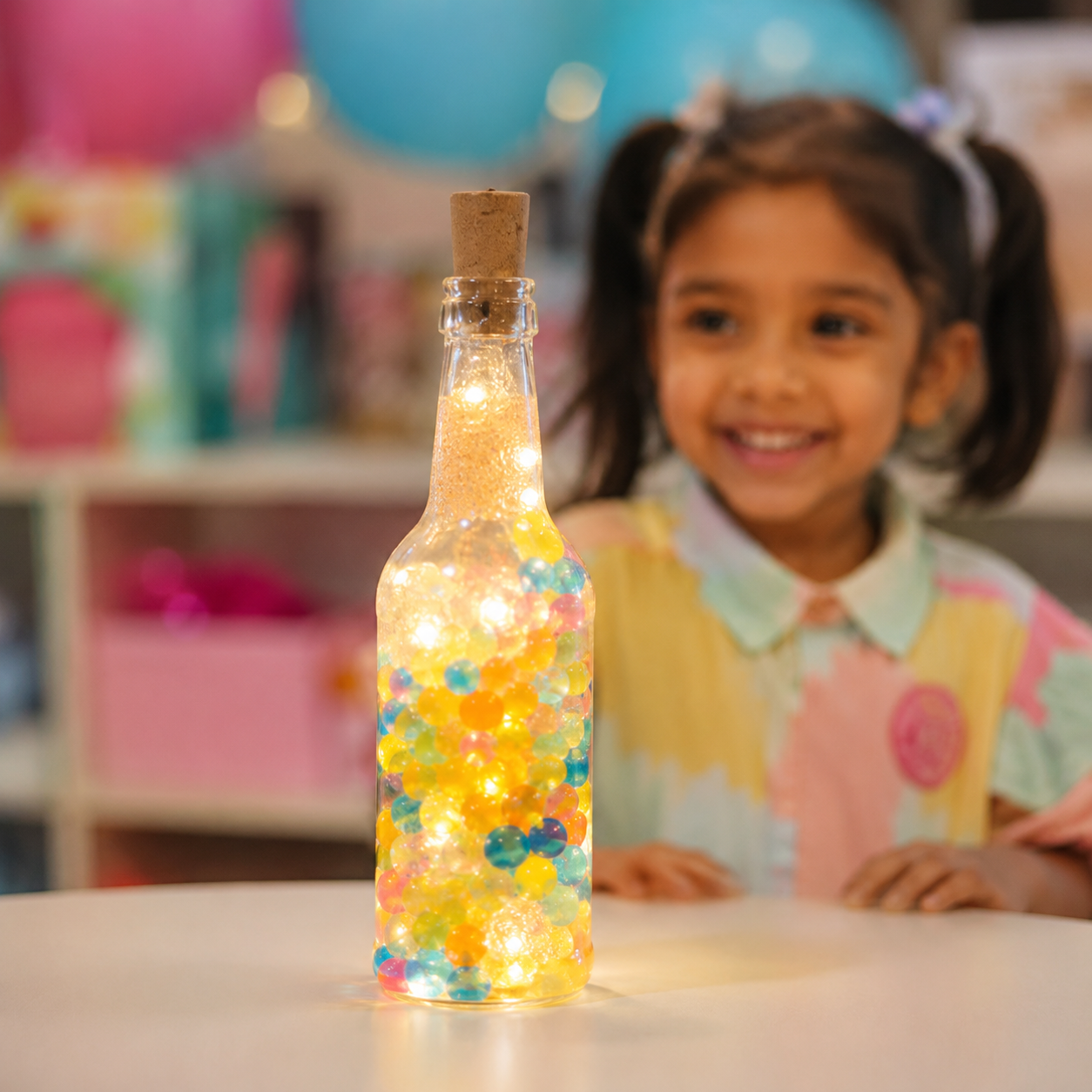 Jello Glitter Bottles on Hire