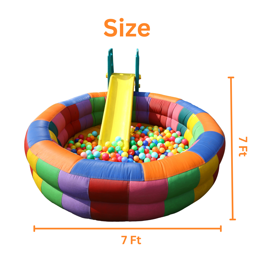 Inflatable Ball Pool with Slide for Kids for Rent