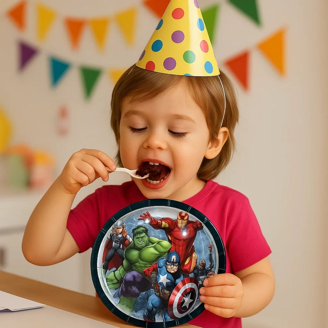Avengers Theme Party Paper Plates - 9 inches - 8PC