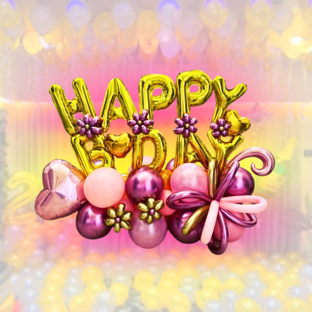Happy Birthday Balloon Bouquet - 1PC