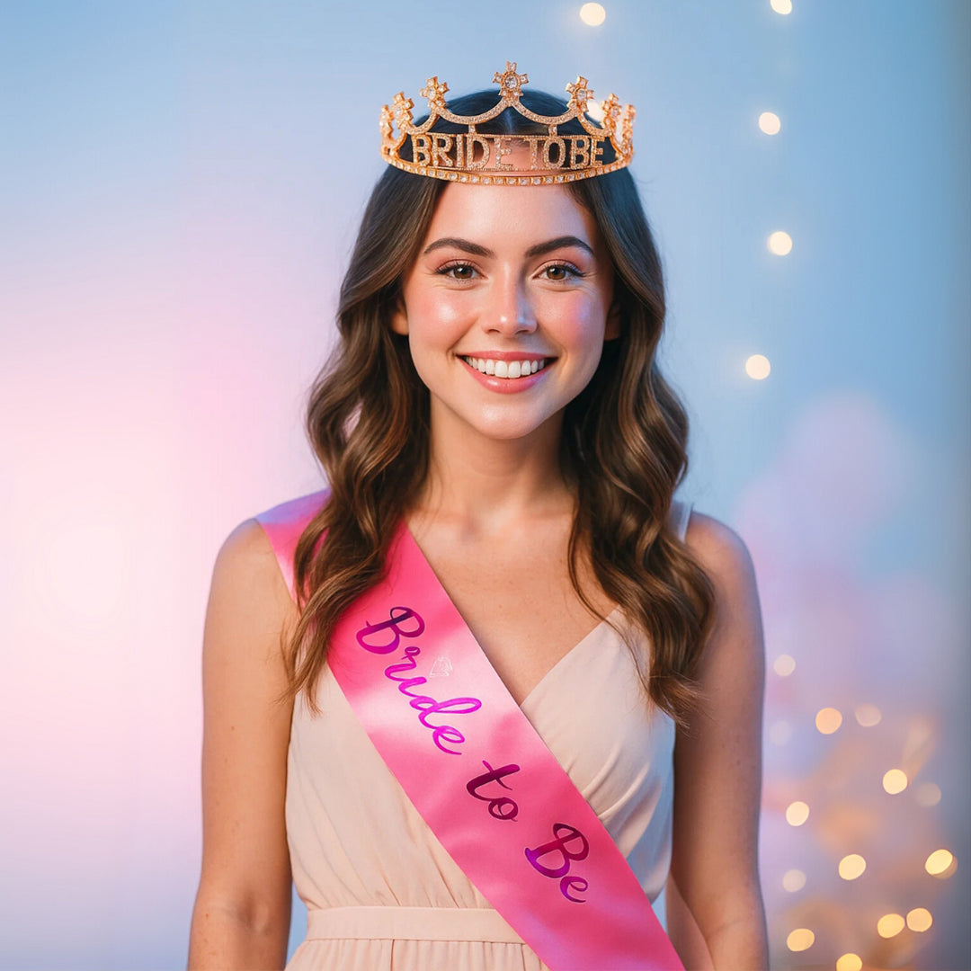 Bride To Be Tiara & Sash Combo - 1PC