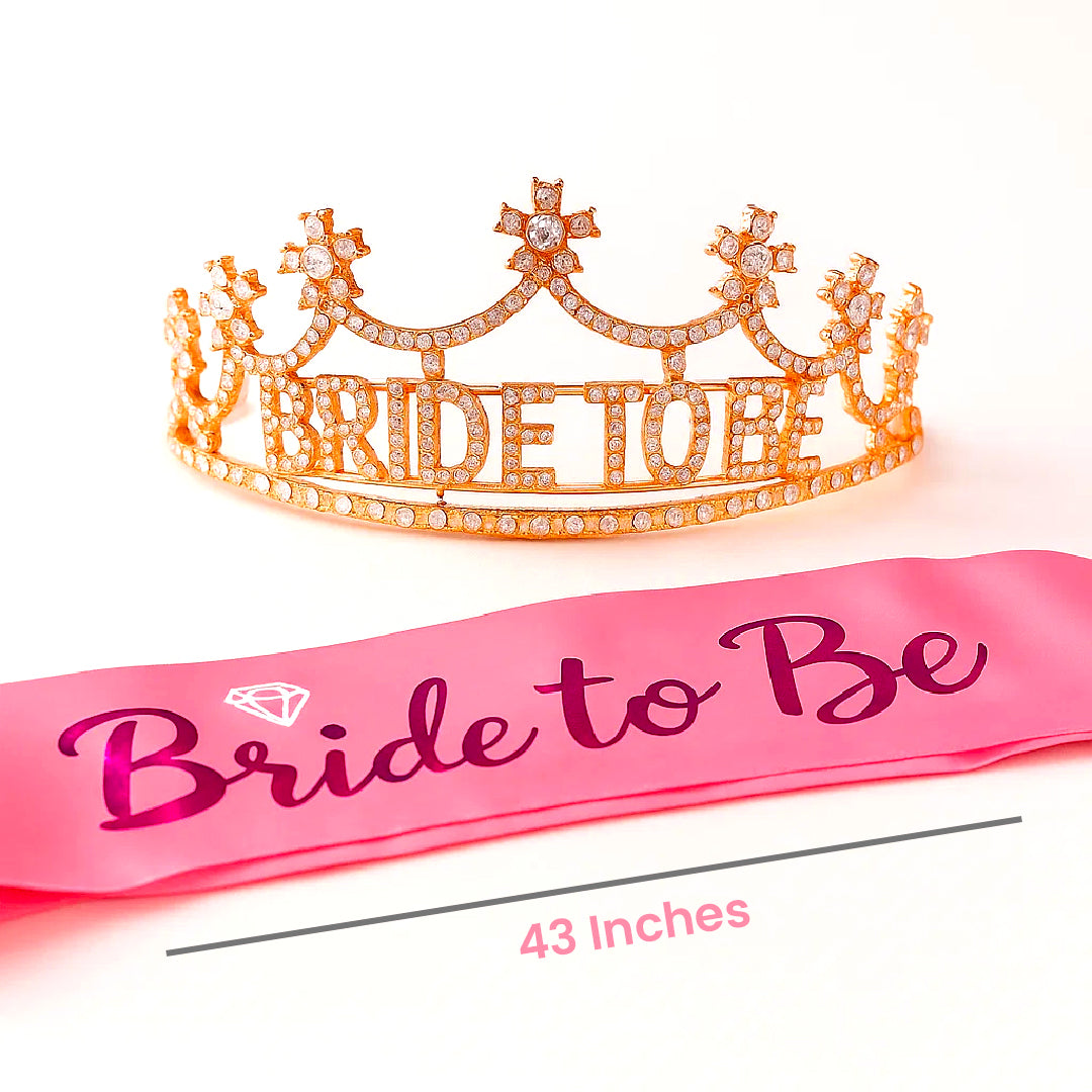 Bride To Be Tiara & Sash Combo - 1PC