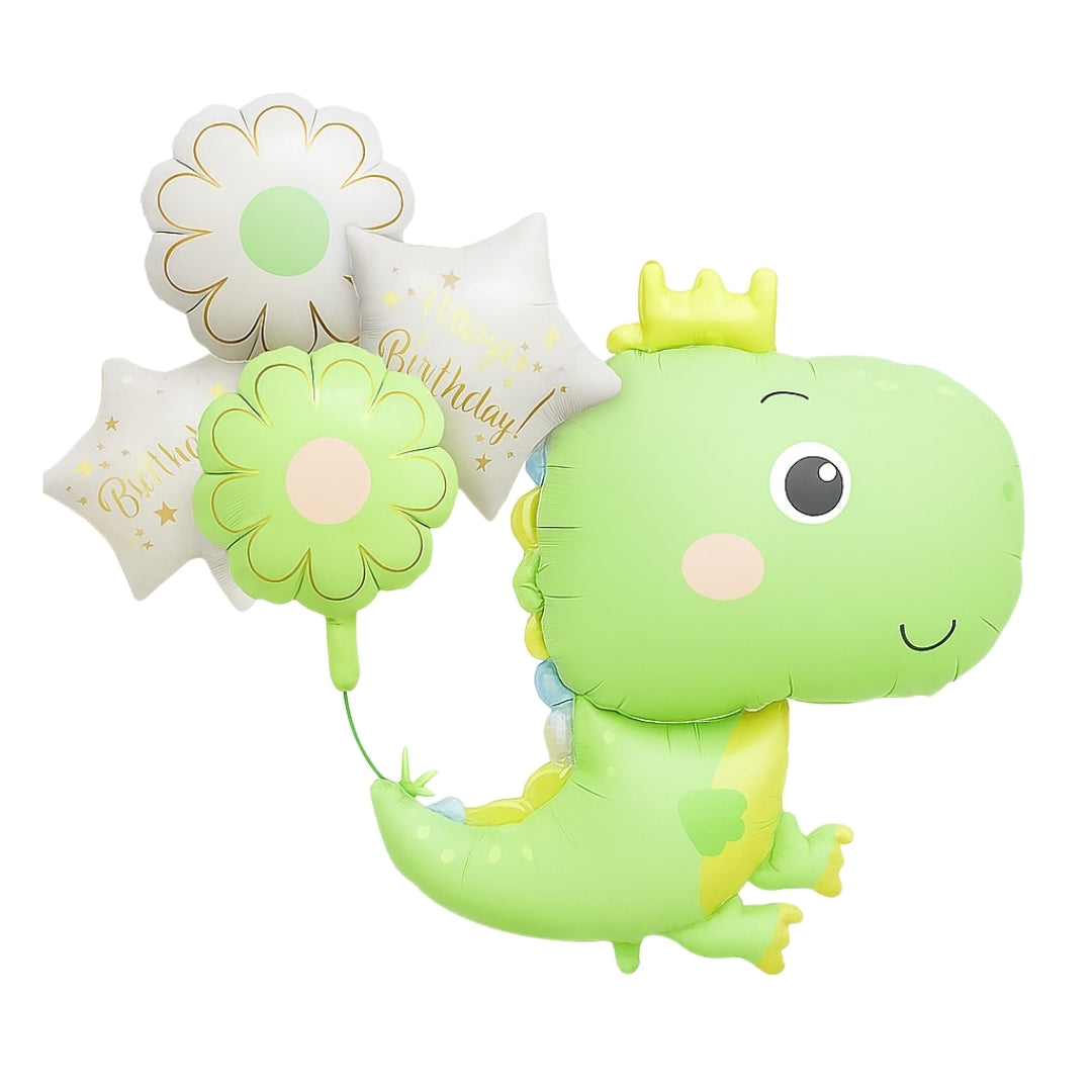 Dinosaur Balloon Set Pastel Green - 5PC