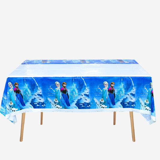 Frozen Theme Table Cover - 52 inches X 86 inches - 1PC