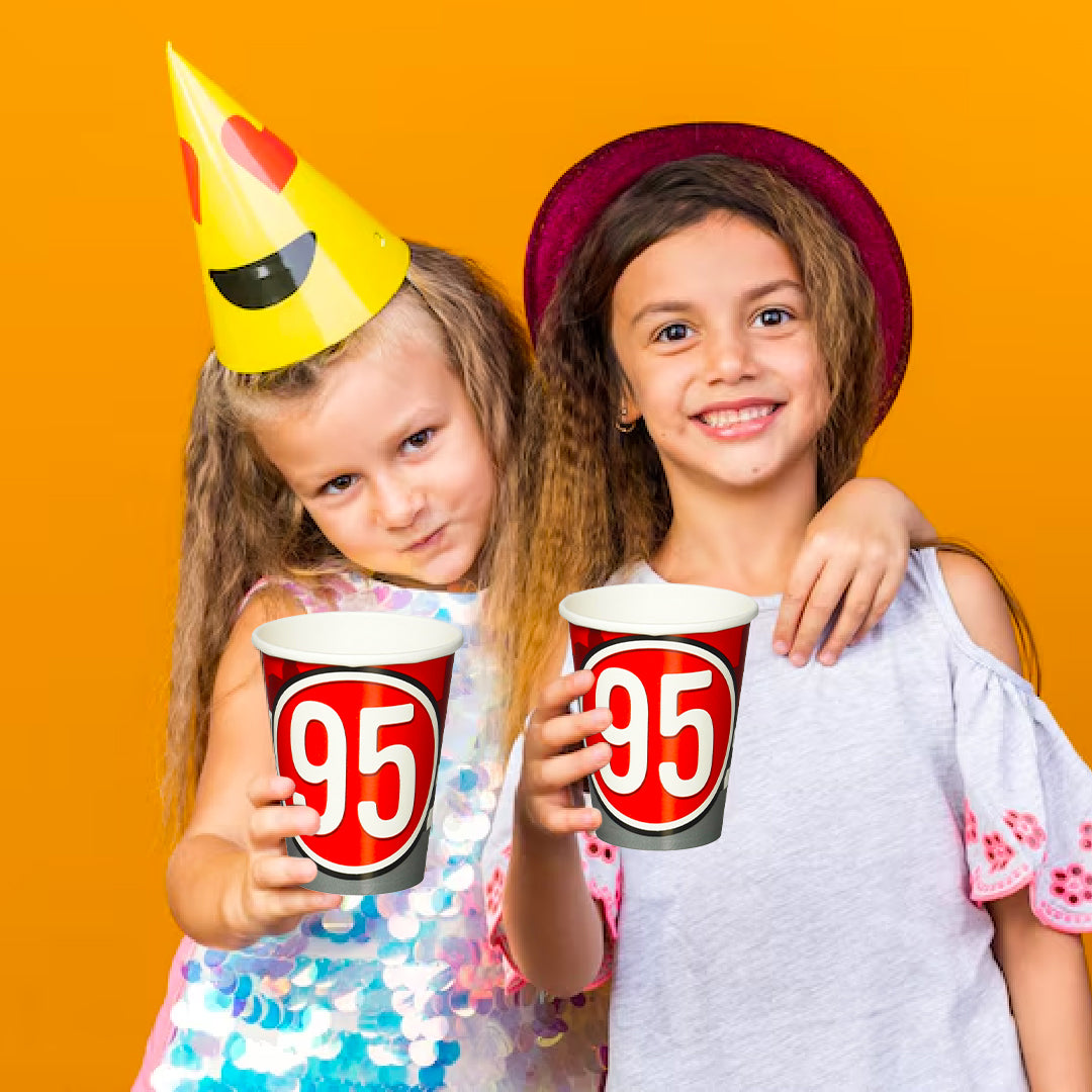 1st Birthday Hugs & Stitches Paper Cups - 250ML - 8 PC