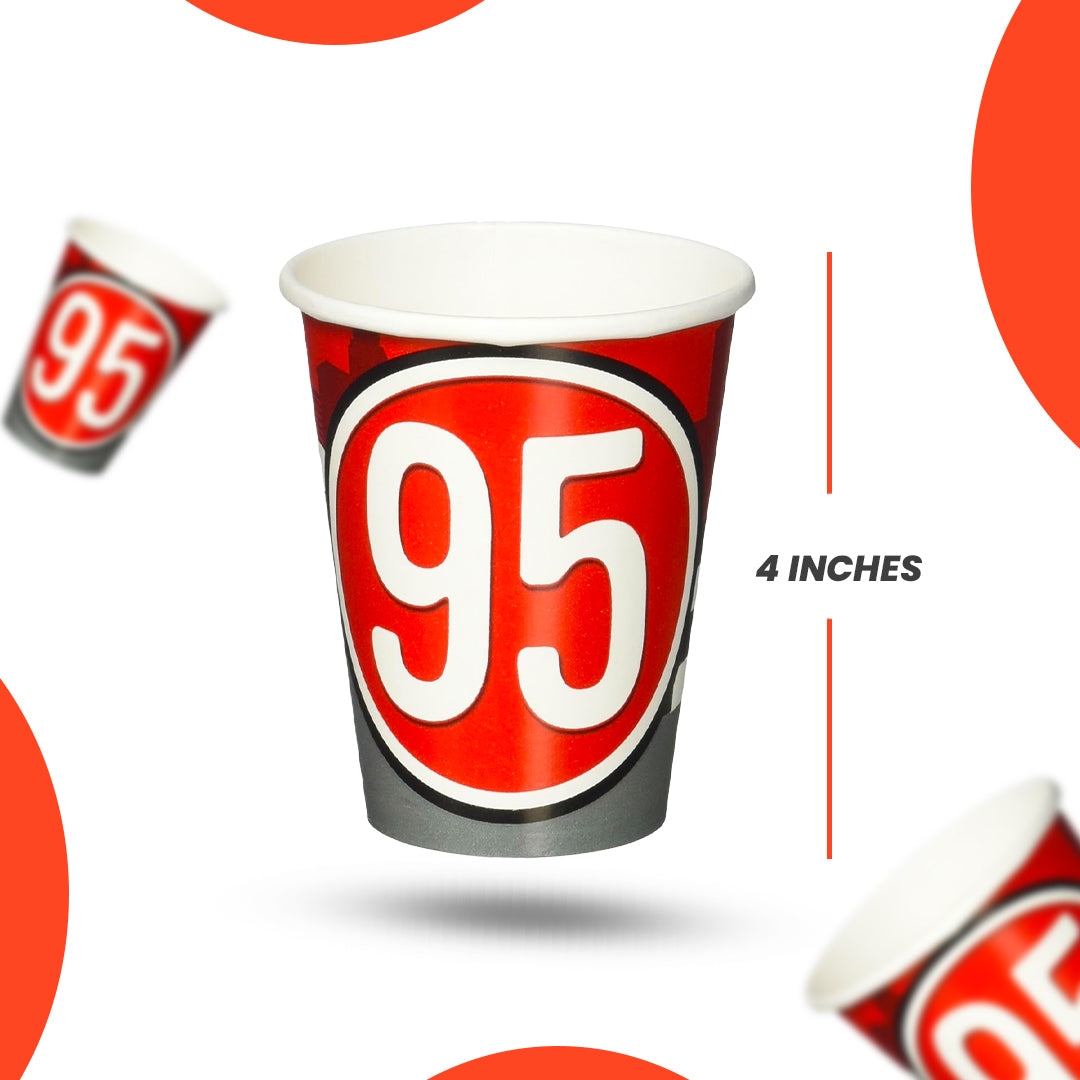 1st Birthday Hugs & Stitches Paper Cups - 250ML - 8 PC