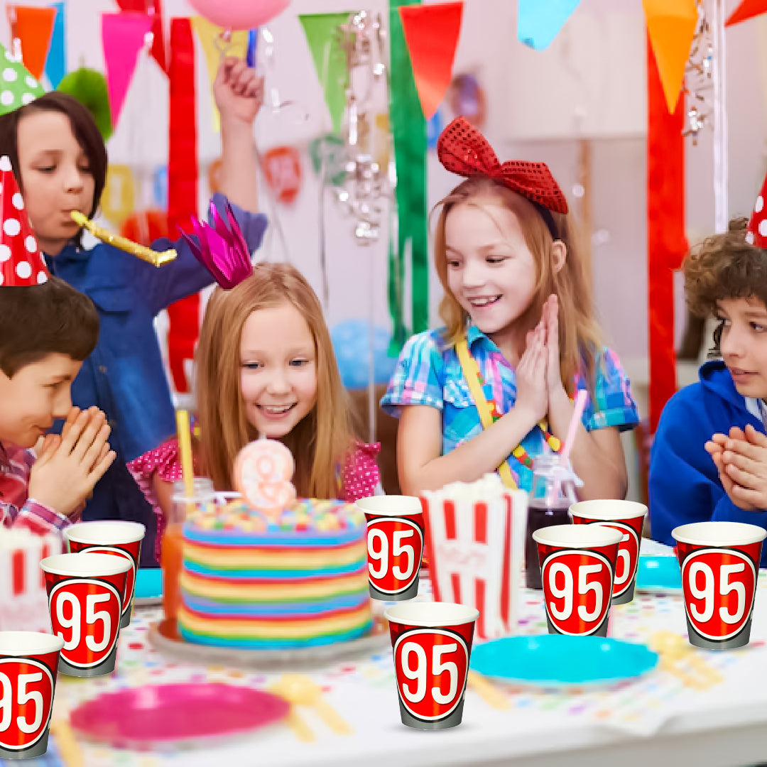 1st Birthday Hugs & Stitches Paper Cups - 250ML - 8 PC