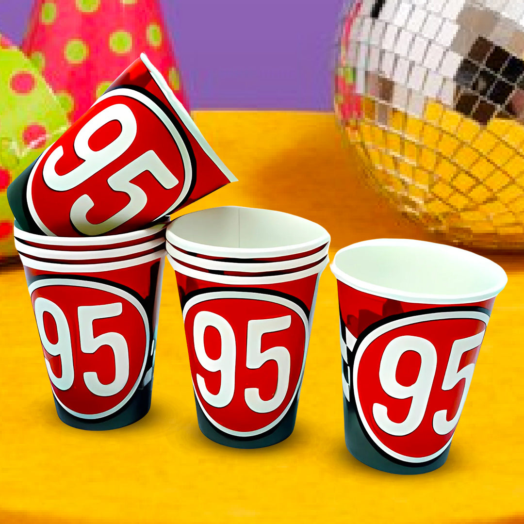 1st Birthday Hugs & Stitches Paper Cups - 250ML - 8 PC
