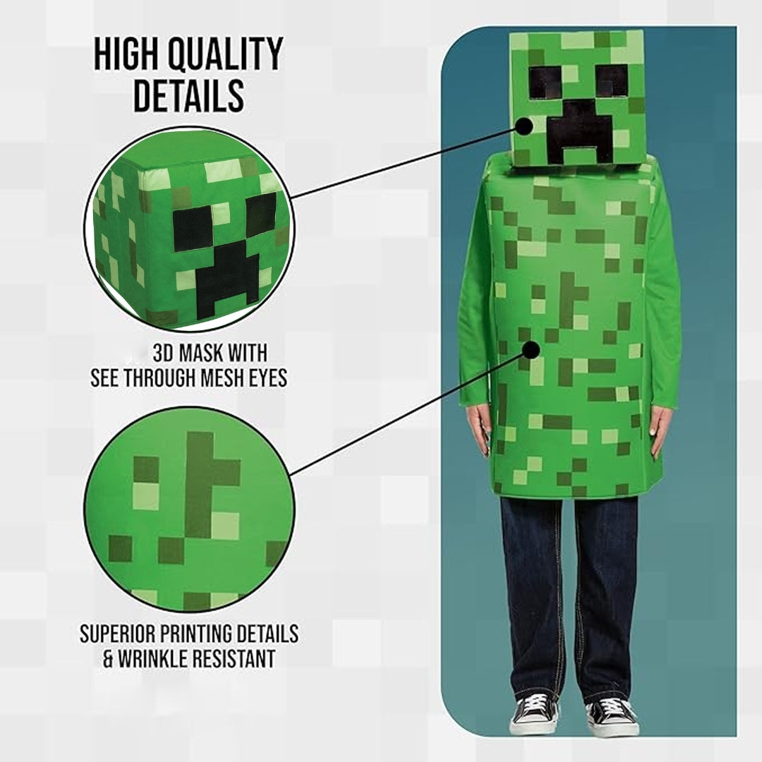 Minecraft Costume - Medium - Age 7 to 9 Years