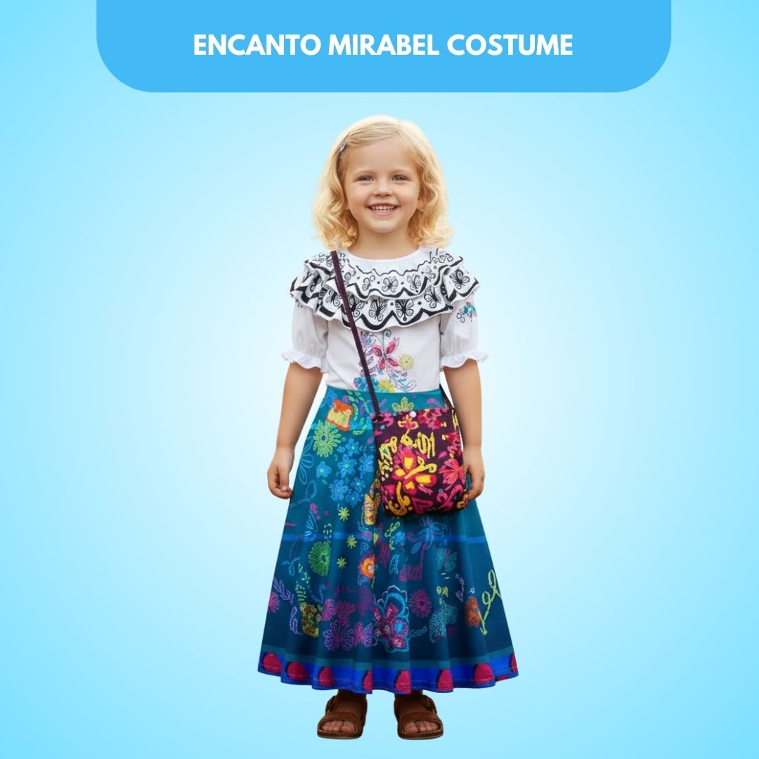 Encanto Mirabel Isabella Fancy Costume w/Bag - Size L