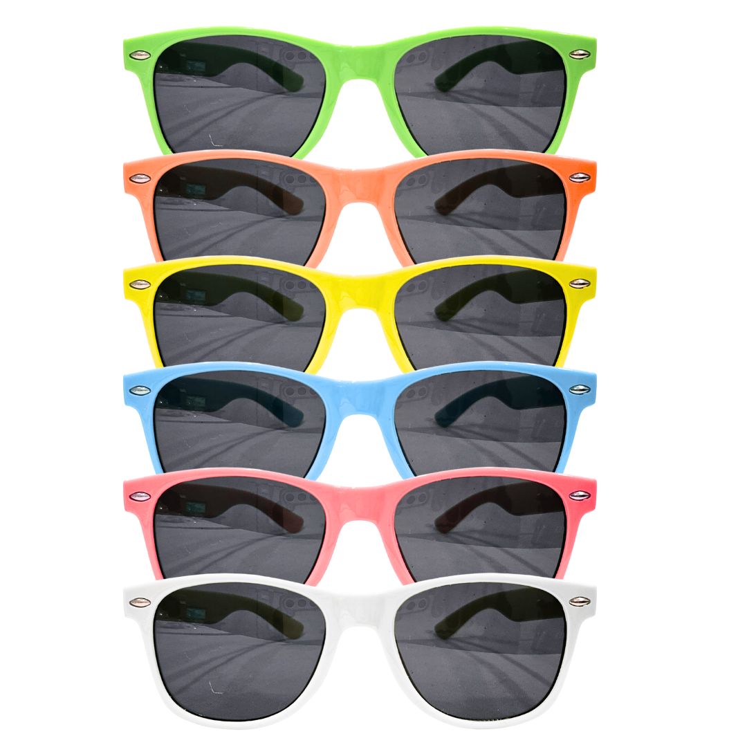 Neon Retro Sunglasses Party Favors for Mehendi/Haldi and Other Occassions - 6PC
