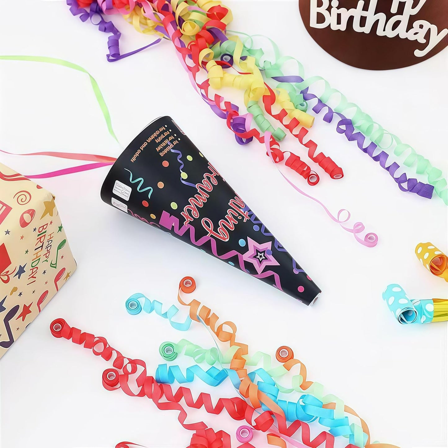 Multicolor Pull String Poppers Combo - 4PC