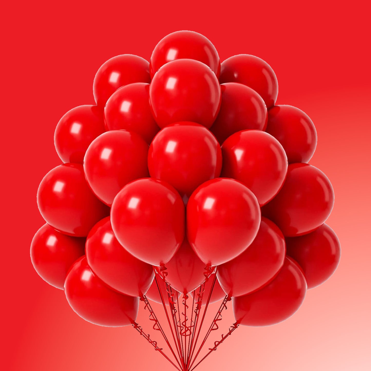 Red Latex/Rubber Balloons - 10 inches - 20PC