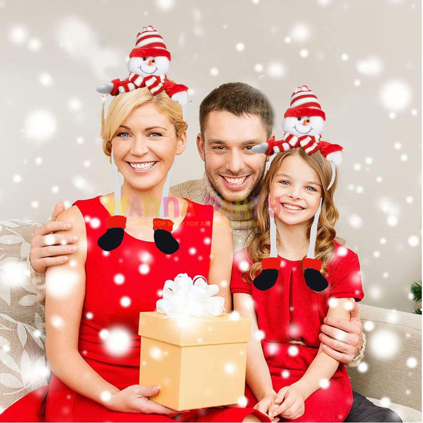 Santa Christmas Headband with Legs for Kids & Adult