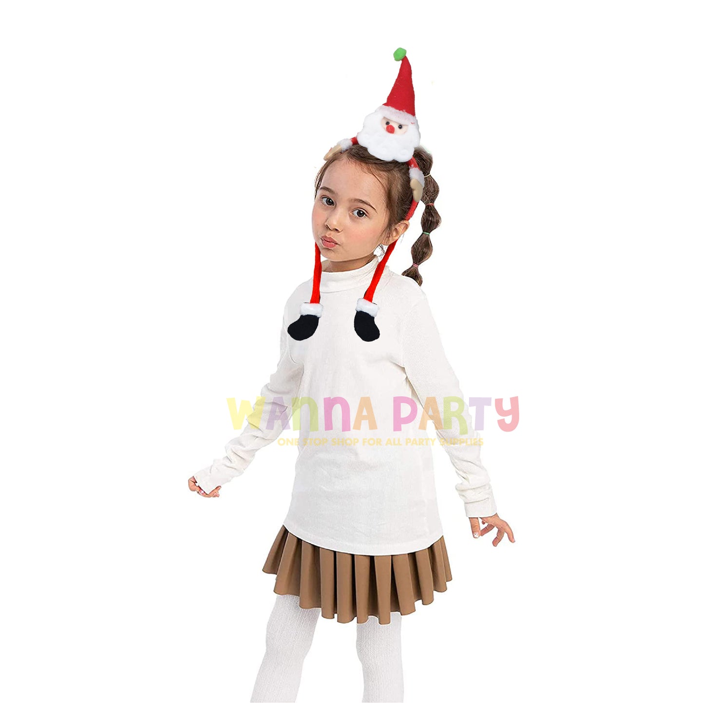 Snowman Christmas Headband with Legs for Kids & Ad