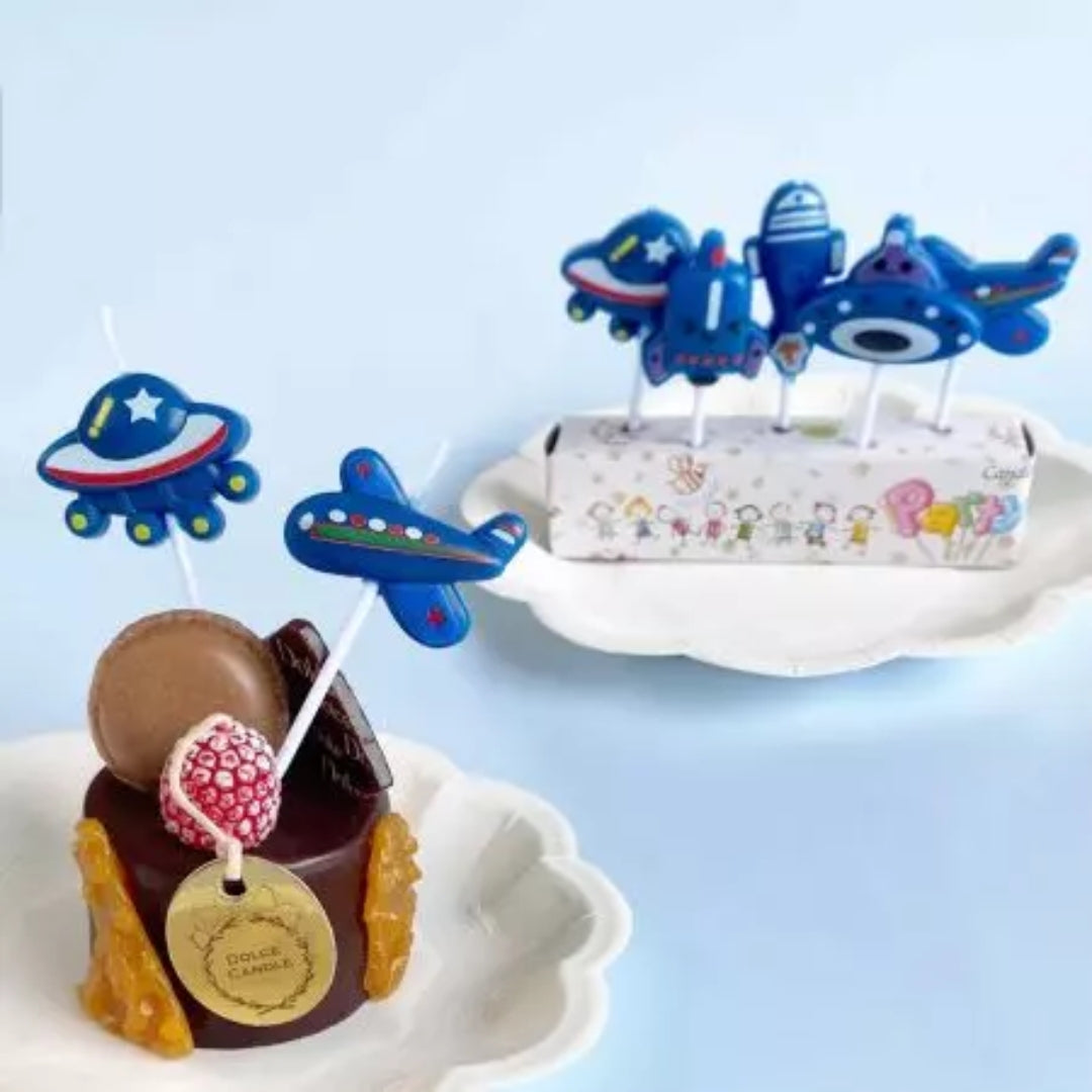 Space Theme Birthday Candle - 5PC