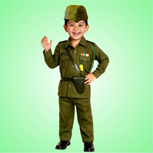 Subhash Chandra Bose National Hero Costume - Size Small - Age 3 to 5