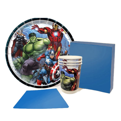 Superheroes Combo Tableware Kit - 36PC - Wanna Party - front