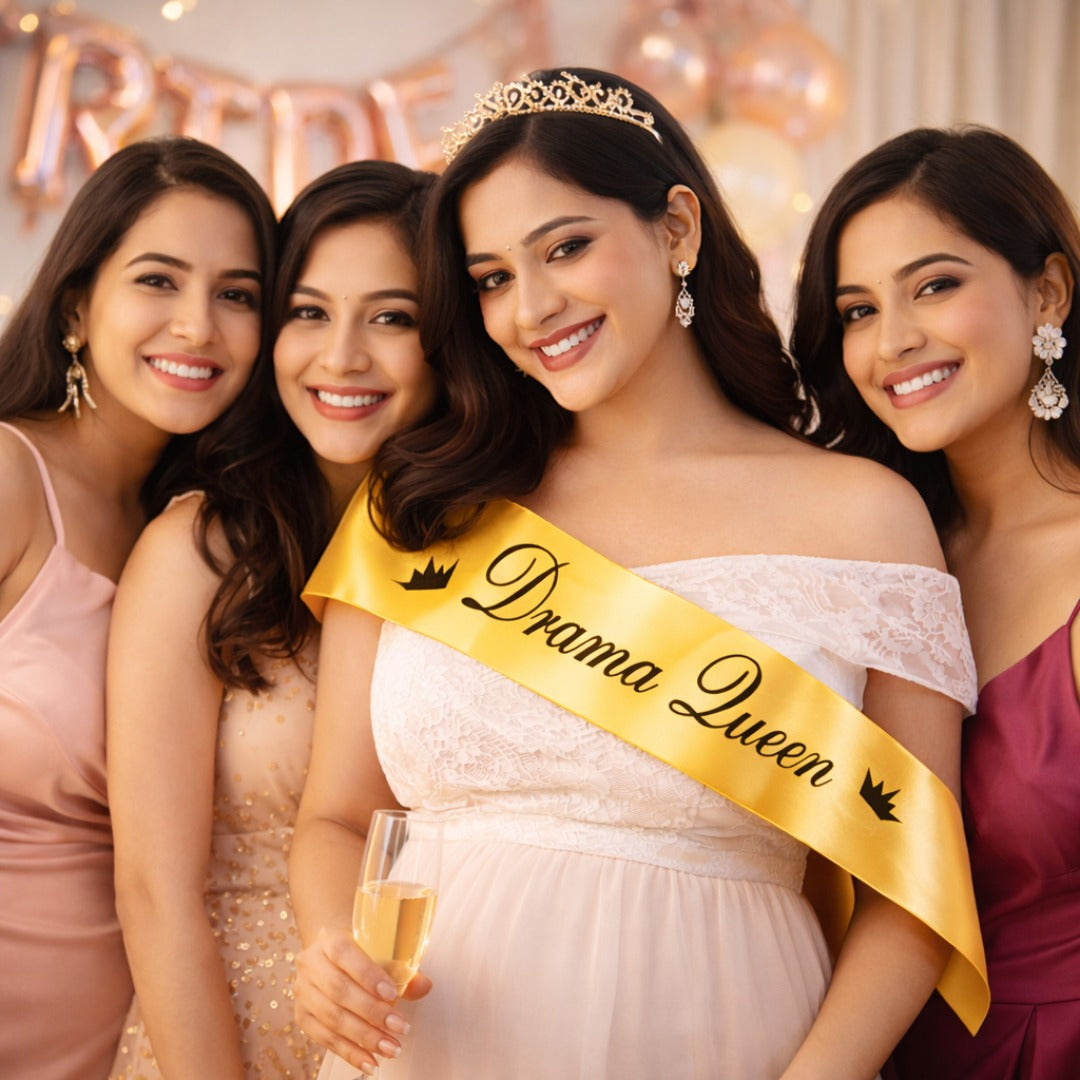 Drama Queen Sash - Wanna Party - in use