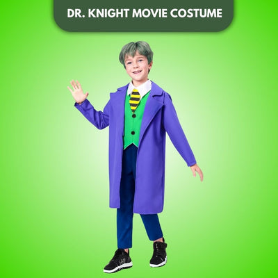 Dark Knight Deluxe Joker Costume w/ Doctor Coat, Pants & Vest ... - Wanna Party - front