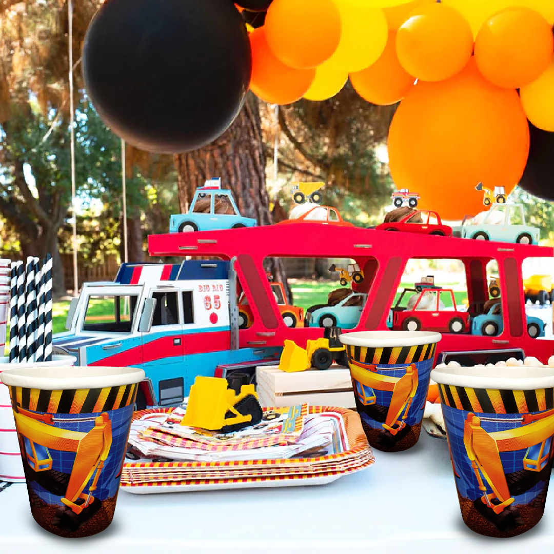 Underconstruction Theme Party Paper Cups - 350ML - 8PC