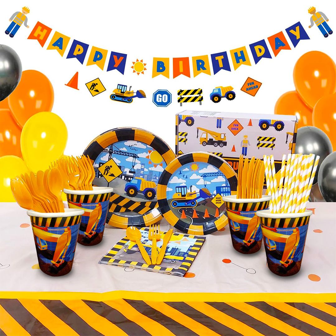 Underconstruction Theme Party Paper Cups - 350ML - 8PC