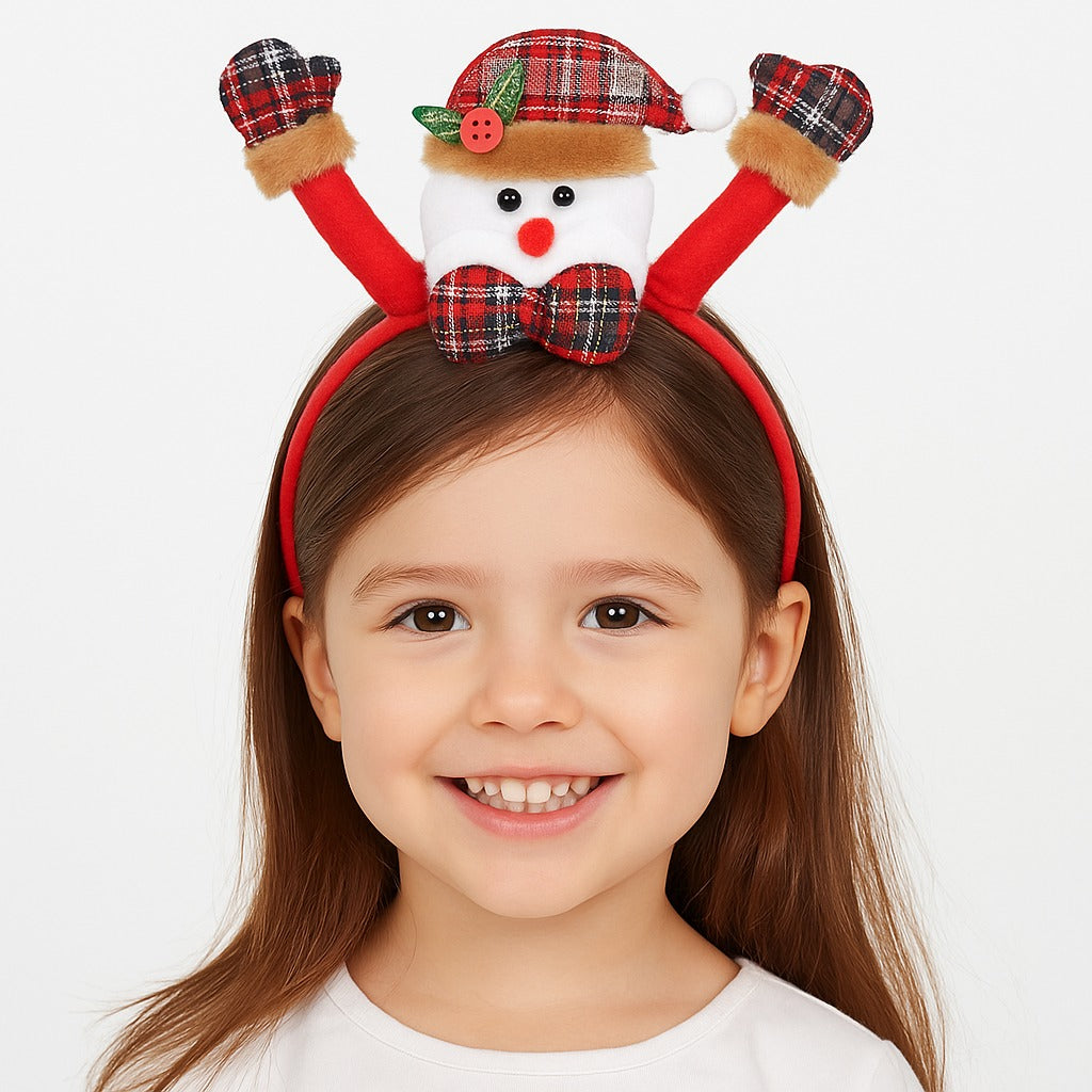 Christmas Headband w/Waving Hands
