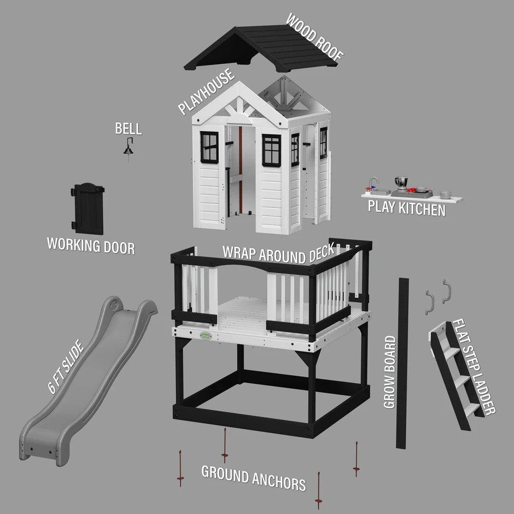 Backyard Discovery Sweetwater Height Playhouse by Backyard Discovery — kids activity toy for outdoor play and birthday gifts - image 10