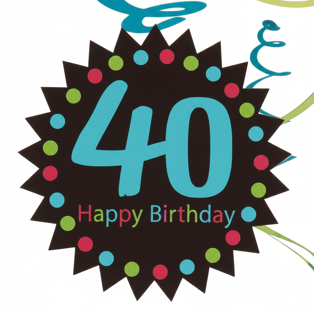 40th Birthday Swirl Decoration 12PC - Hanging Party Decor | Wanna Party - Image 4