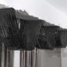 Black Ceiling Curve Decoration - 15FT X 1 FT