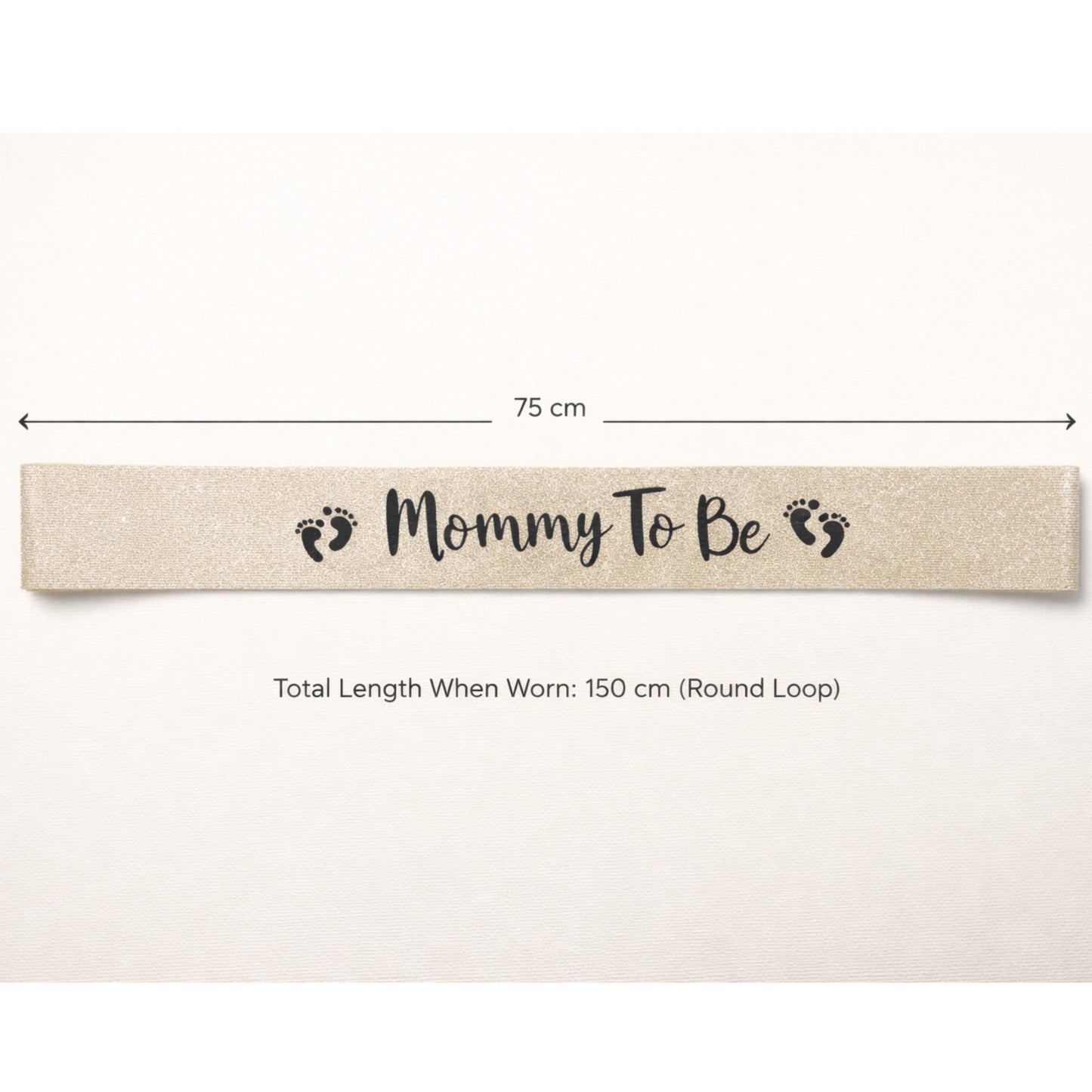 Glitter Mommy to be Sash