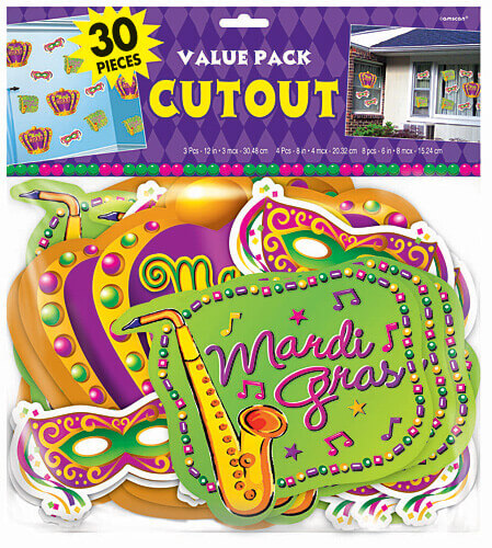 VALUE PACK CUTOUT MARDI GRAS