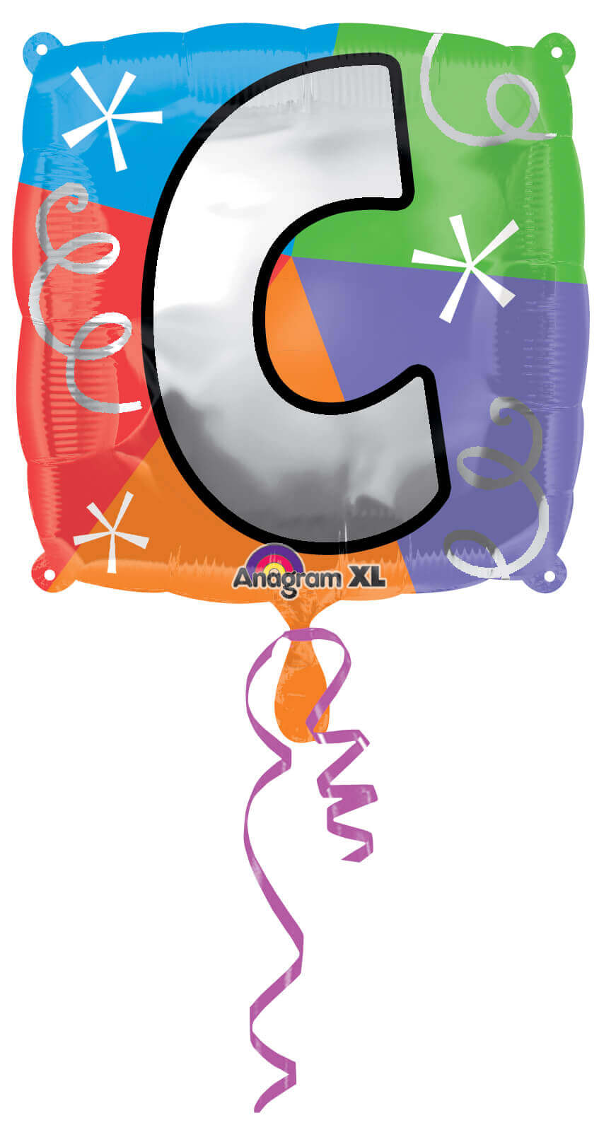 18" LETTER C QUAD BALLOON