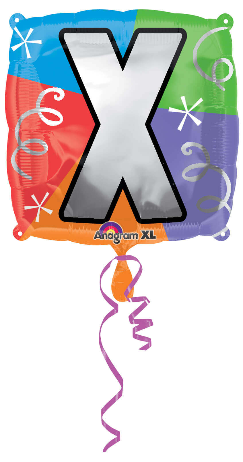 18" LETTER X QUAD BALLOON