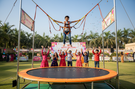 Bungee Jumping at Birthday Party