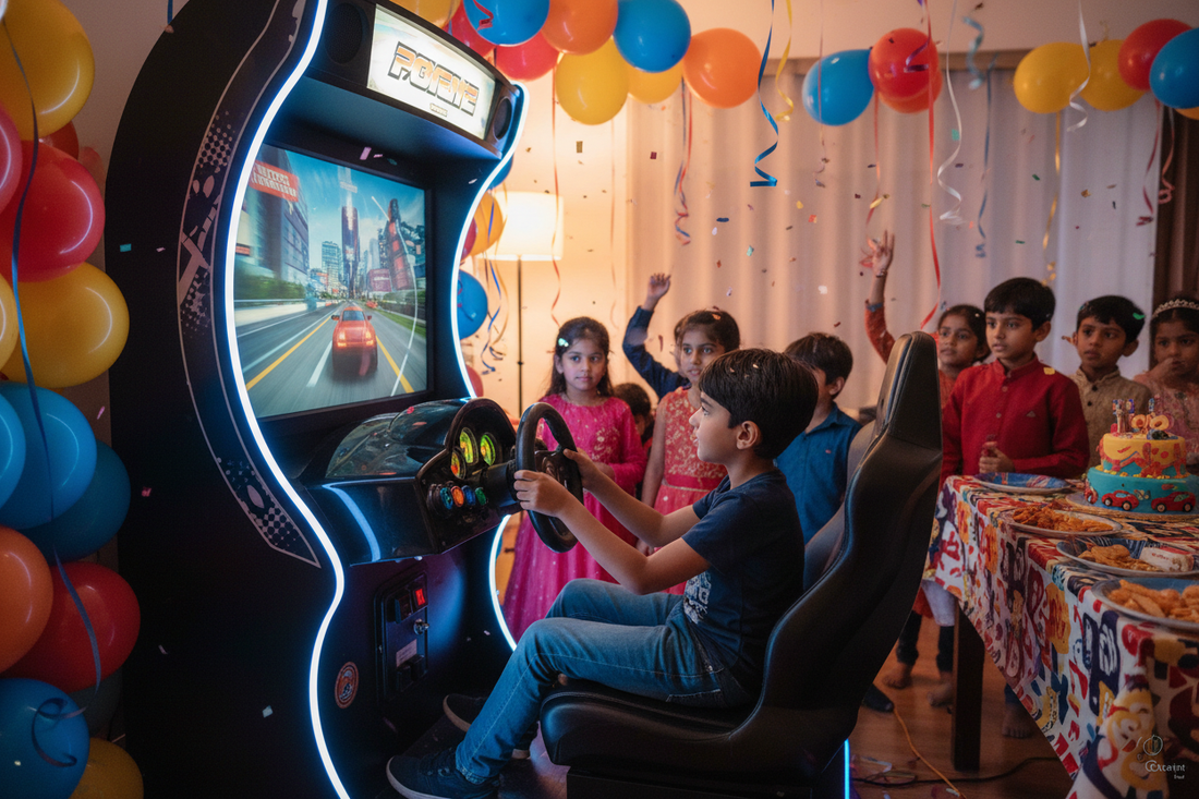 Car Racing Arcade at Birthday Party