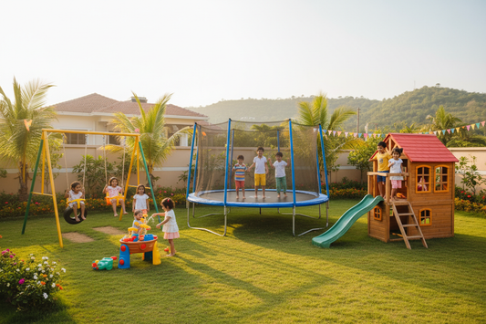 Complete Indian Backyard Play Zone