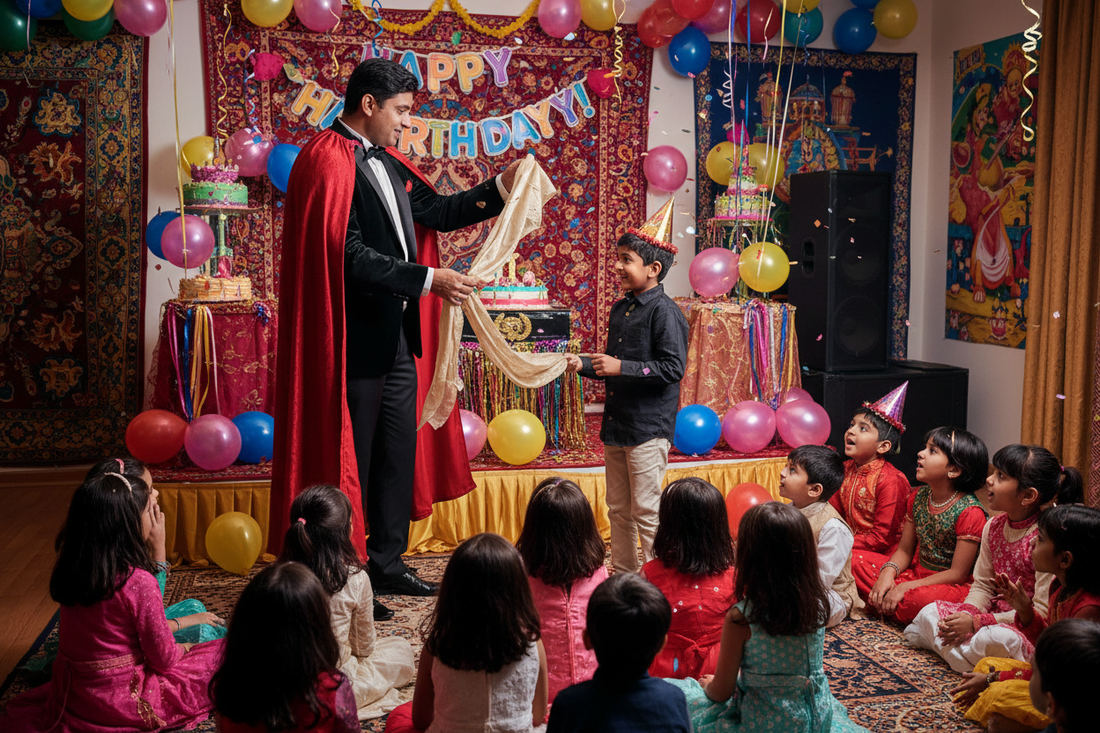 Magic Show at Birthday Party