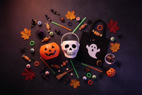 Halloween Basket & Accessories