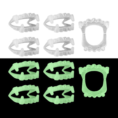 Glow in Dark Vampire Teeth 10PC - Halloween Party Favors | Wanna Party - Image 1
