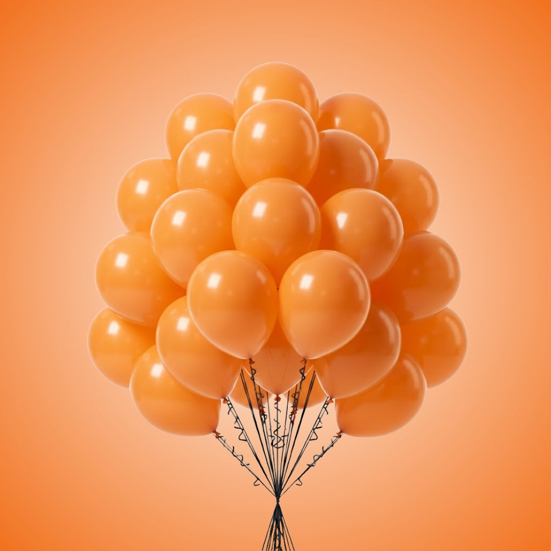 Balloon in a Can Orange Latex Balloons (Pack of 20)