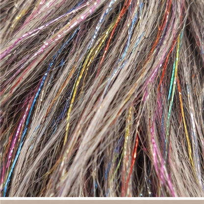 Grey & Silver Sparkly Hair Wig for Halloween, Cosplay & Fancy Dress Parties