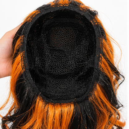 Half Black & White Twin Tails Cosplay Wig | Two-Tone Fancy Dress Wig for Halloween, Anime-Inspired Looks & Costume Parties