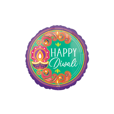 18 Inch Hexagon “Rangoli Dream” Foil Balloon