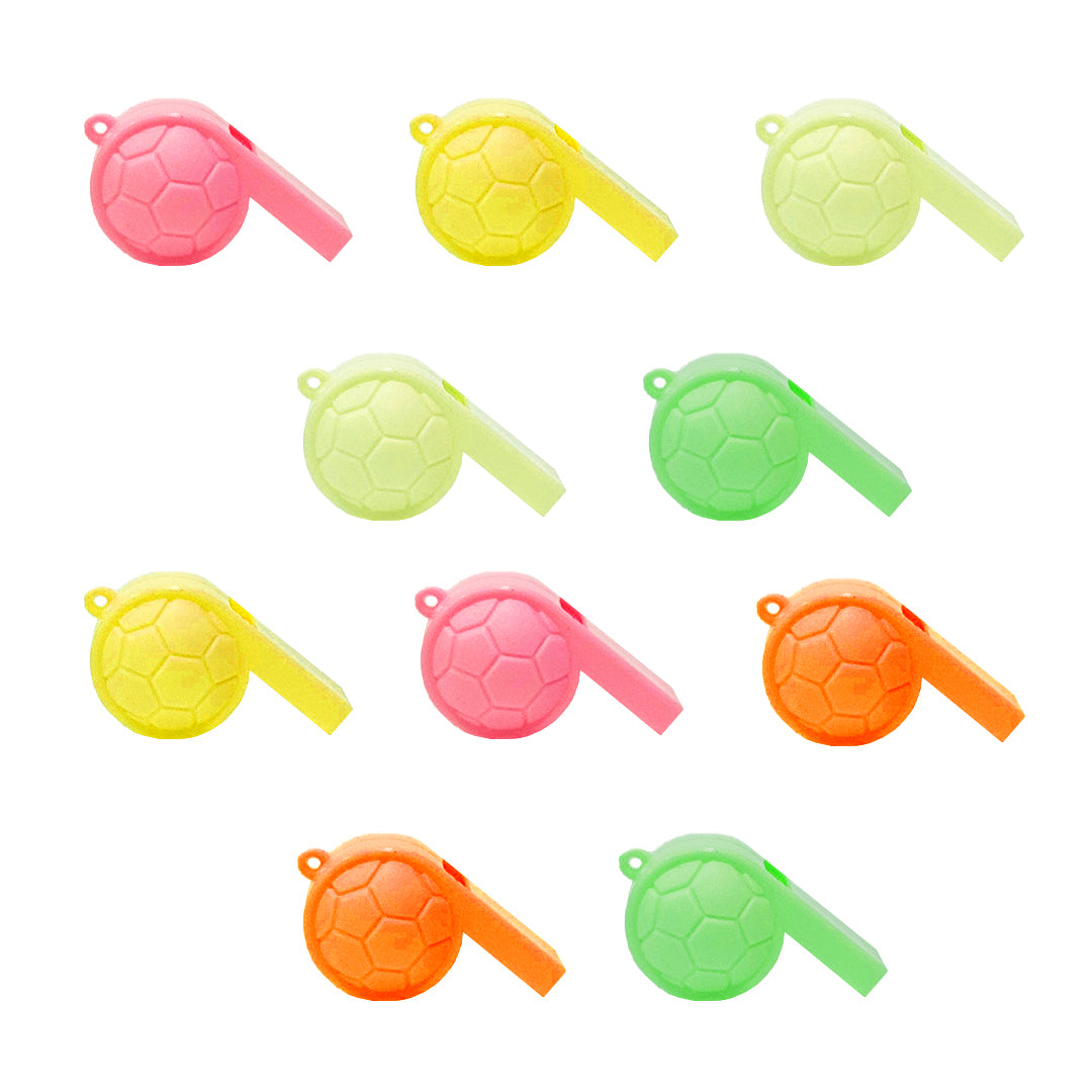 Mini Soccer Whistles 10PC - Fun Party Favors for Kids | Wanna Party - Image 1
